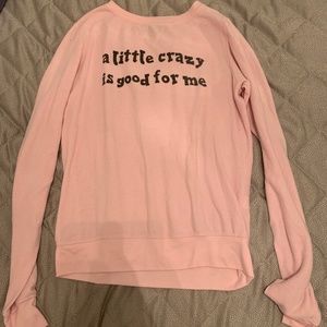 pink long sleeve shirt!